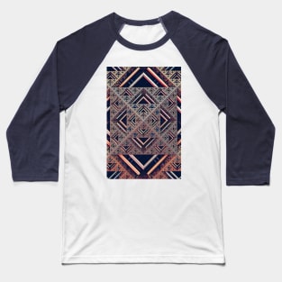 Tri. Abstract Pyramid Art Baseball T-Shirt